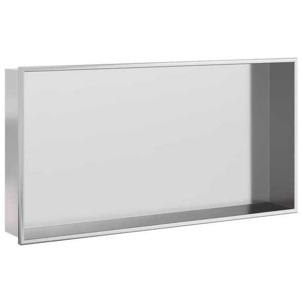 Duschnisch borstad silver 62x32x9 cm rostfritt stål