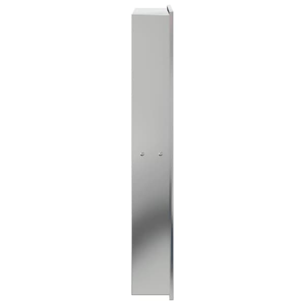 vidaXL Duschnisch borstad silver 32x62x9 cm rostfritt stål
