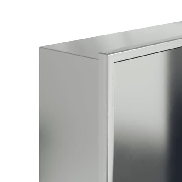 vidaXL Duschnisch borstad silver 32x62x9 cm rostfritt stål