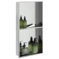 Miniatyrbild 2 av 9: vidaXL Duschnisch borstad silver 32x62x9 cm rostfritt stål