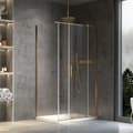Pikkukuva 2 / 8: SUIHKUKAAPPI REA MONTANA 140X80 BRUSH GOLD