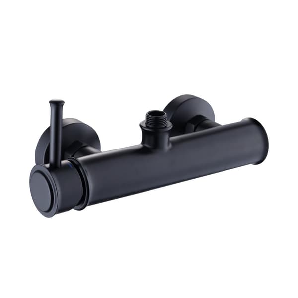 Modern mattsvart duschset med antikalk-teknik, 25cm regndusch & handdusch, hållbart & lättskött