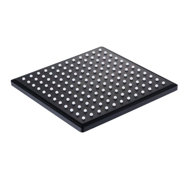 Komplett svart duschset med regndusch & handdusch, Anti-Calc-teknik