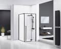 Pikkukuva 2 / 7: SUIHKUKAAPPI REA FARGO 80X100 BLACK + SUIHKUTARJOTIN SAVOY WHITE