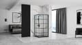 Pikkukuva 2 / 7: SUIHKUKAAPPI REA CONCEPT 80X100 BLACK + SUIHKUTARJOTIN SAVOY WHITE