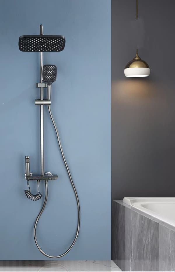 Multifunktionelt brusesystem med fire indstillinger – Tavalax AquaFusion