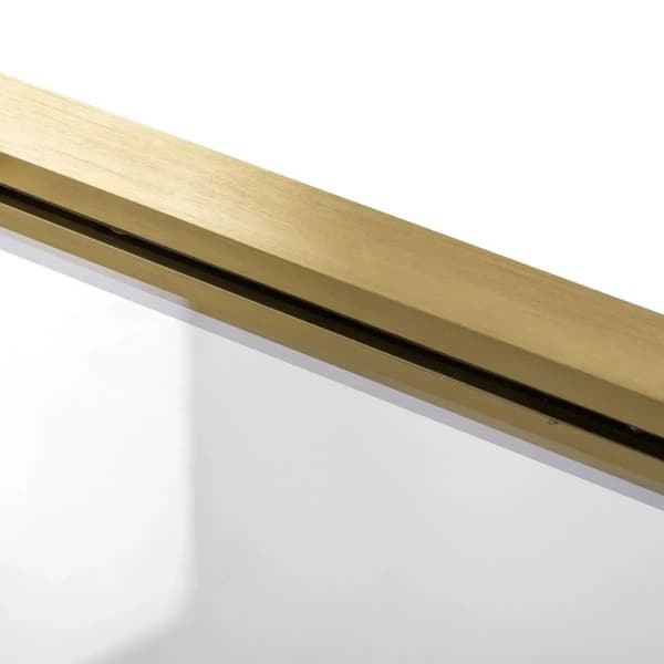 BRUSEAFSKÆRMNING REA DIAMOND 90X90 BRUSH GOLD + BRUSEBAKKE WHITE