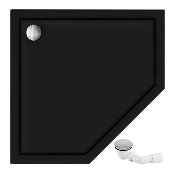 BRUSEAFSKÆRMNING REA DIAMOND 90X90 BRUSH GOLD + BRUSEBAKKE BLACK