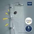 Miniatyrbillede 2 af 6: Brusesøjle med manuel omskifter - Vandbesparende - GROHE Vitalio Start System 250 - Krom - 26680001