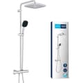 Miniatyrbillede 1 af 6: Brusesøjle med termostatarmatur - Vandbesparende - GROHE Vitalio Comfort 250 - Krom - 26696001
