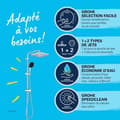 Miniatyrbillede 3 af 6: Brusesøjle med manuel omskifter - Vandbesparende - GROHE Vitalio Comfort 250 - Krom - 26698001
