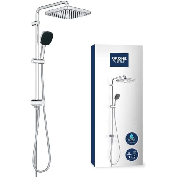 Brusesøjle med manuel omskifter - Vandbesparende - GROHE Vitalio Comfort 250 - Krom - 26698001