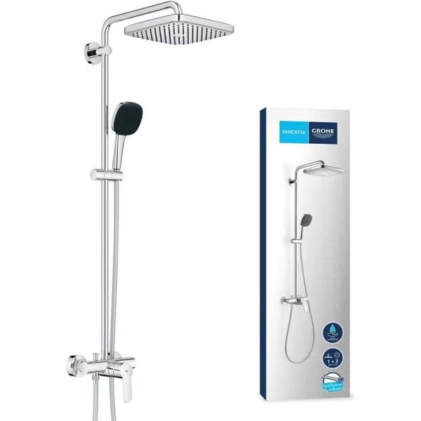 Suihkupylväs yksiotehanalla - Vettä säästävä - GROHE Vitalio Comfort 250 - Kromi - 26985001