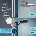 Miniatyrbillede 5 af 6: Brusesøjle med manuel omskifter - Vandbesparende - GROHE Vitalio Comfort 250 - Krom - 26986001