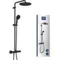 Miniatyrbillede 1 af 6: Brusesøjle med termostatarmatur - Vandbesparende - GROHE Vitalio Start System 250 - Matsort - 266772431