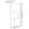Miniatyrbild 6 av 8: vidaXL Duschvägg 100x195 cm ESG-glas vit