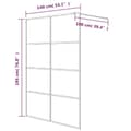 Miniatyrbild 7 av 7: vidaXL Duschvägg silver 140x195 cm klart ESG-glas