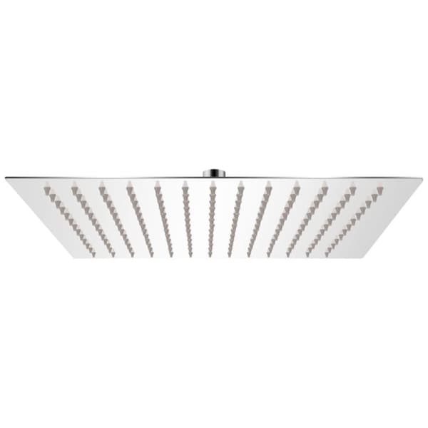 vidaXL brusehoved 30x30 cm rustfrit stål firkantet