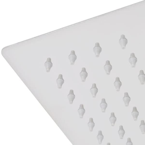 vidaXL brusehoved rustfrit stål 30x50 cm rektangulær