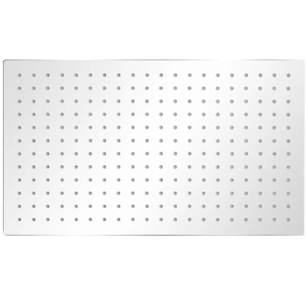vidaXL brusehoved rustfrit stål 30x50 cm rektangulær