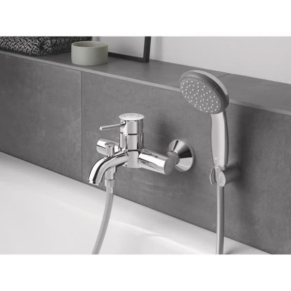GROHE 2-jet duschset med Vitalio Start 100 väggfäste Krom 27950000