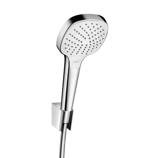 Dusch - Hansgrohe - Croma Select E 110 Vario - Vit/Krom - Slang 1,25m - Jetförändring Select