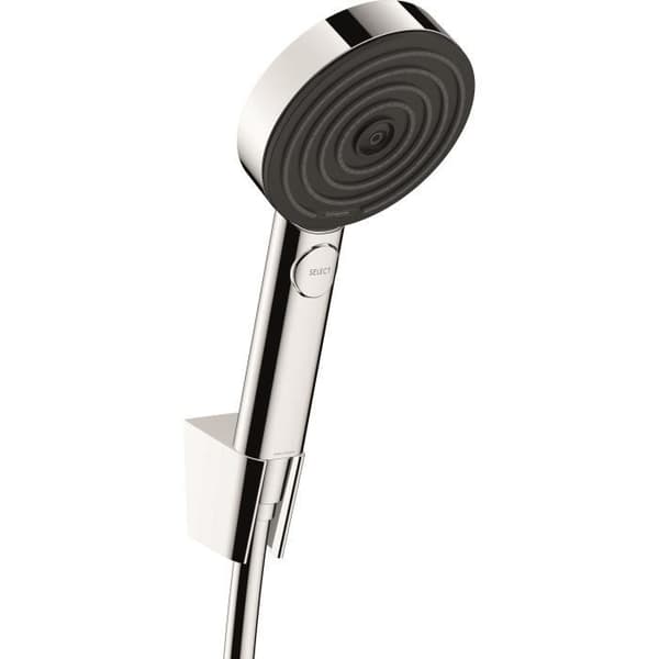 Hansgrohe Pulsify Select 105 3jet Avslappningsväggfäste och handduschset med 125 cm kromslang