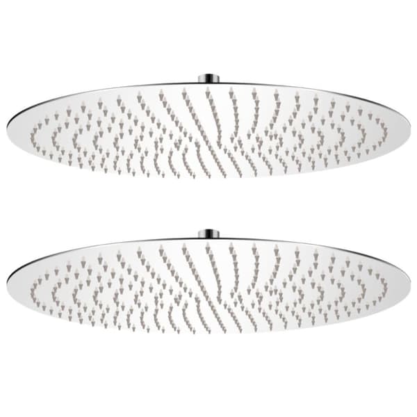 brusehoveder rainshower-funktion 2 stk. rustfrit stål Ø 50 cm