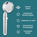 Miniatyrbild 4 av 4: MAVURA »Powerhead© duschhuvud Originalduschhuvud duschhuvud handdusch vattenbesparande duschmunstycke