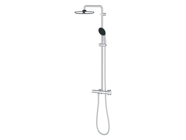 Grohe Vitalio Start System 250 Dusjsystem med termostat for veggmontering - Krom