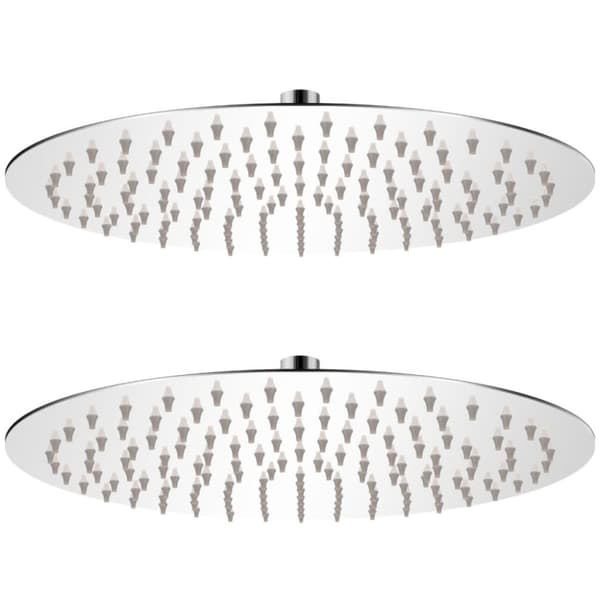 vidaXL brusehoved rainshower-funktion 2 stk. rustfrit stål Ø 30 cm -  Brusehoveder