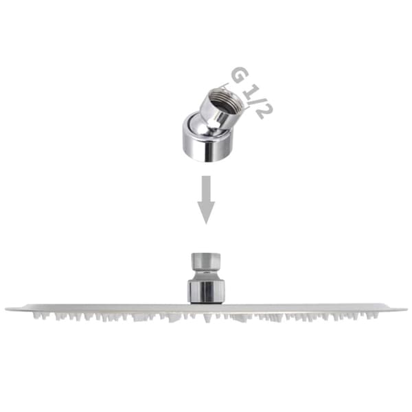 vidaXL Brusehoved rustfrit stål 30 cm rund -  Brusehoveder