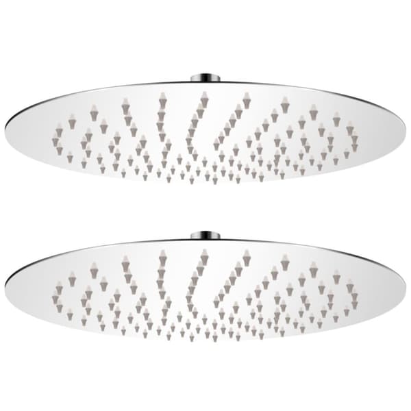 vidaXL Rain brusehoved 2 stk. rustfrit stål Ø 25 cm -  Brusehoveder