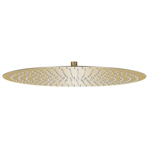 The Living Store regnbrusehoved 50 cm rund rustfrit stål guldfarvet -  Brusehoveder