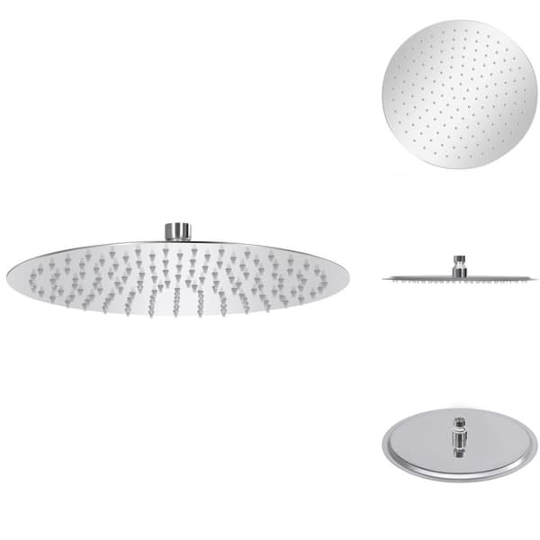 Brusehoveder - Living regnbrusehoved 30 cm rund rustfrit stål 304