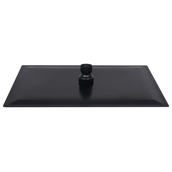 Suihkupäät - Living Sade suihkupää ruostumaton teräs 30x20 cm suorakaide musta