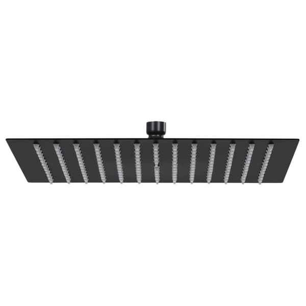Brusehoved 30x30 cm rustfrit stål firkantet sort - Brusehoved - Brusehoveder - Home & Living