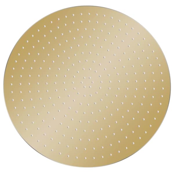 Regnbrusehoved 40 cm rund rustfrit stål guldfarvet - Brusehoved - Brusehoveder - Home & Living