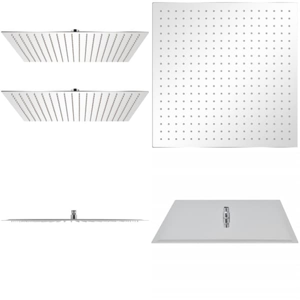 Brusehoved rainshower-funktion 2 stk. Rustfrit stål 50 x 50 cm - Brusehoved - Brusehoveder - Home & Living