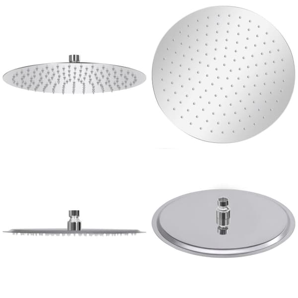 Regnbrusehoved 30 cm rund rustfrit stål 304 - Brusehoved - Brusehoveder - Home & Living