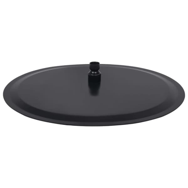 Regnbrusehoved rustfrit stål 40 cm rund sort - Brusehoved - Brusehoveder - Home & Living