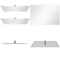 Miniatyrbillede 1 af 7: Bruserhoveder rainshower 2 stk. Rustfrit stål 30 x 40 cm - Brusehoved - Brusehoveder - Home & Living