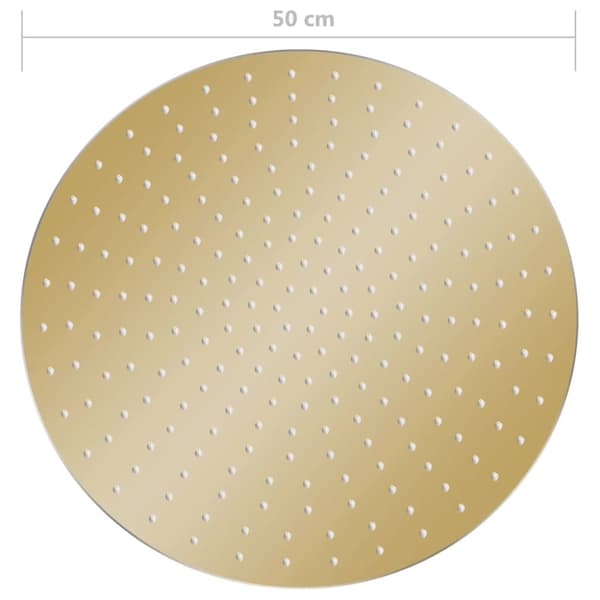 Sade suihkupää ruostumaton teräs 50 cm pyöreä kulta