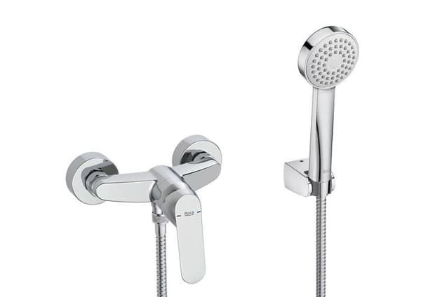 Roca - A5A2325C00 - Duschblandare, med utrustning, Alfa samling, Krom