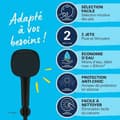 Miniatyrbild 3 av 9: Duschset med 2-jets duschhuvud, stöd och flexibel slang - GROHE Vitalio Comfort 110 263992431 - Enkelt val - Vattenbesparande