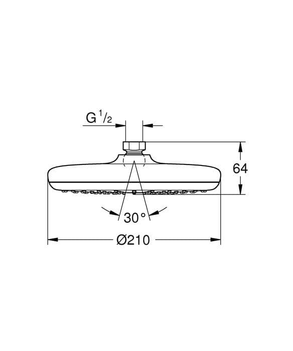 Grohe - 26410EN0 - Tempesta 210 takduschsats, 26411000,