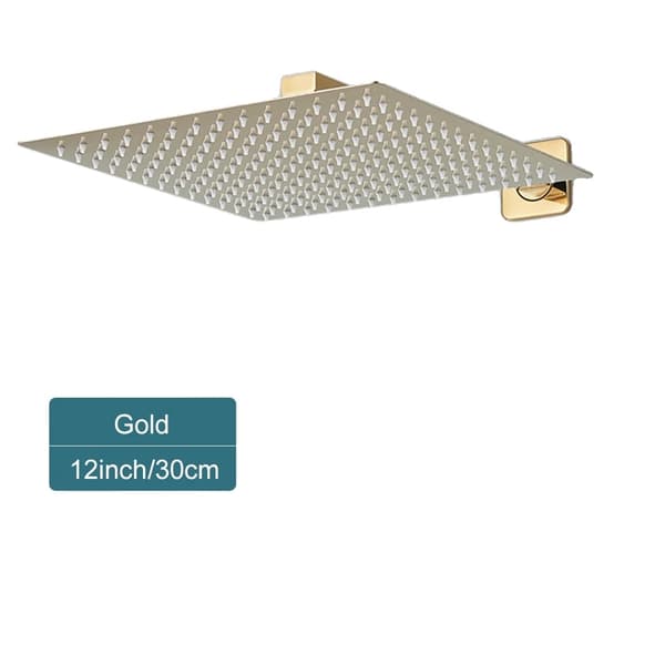 12 Tommer Regnbruserhoved, Moderne Design, Nem Installation,12 tommer guld
