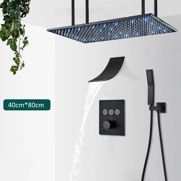 Luksus Brusesystem, 40 cm x 80 cm Størrelse, Moderne Design,3-vejs 40x80 C
