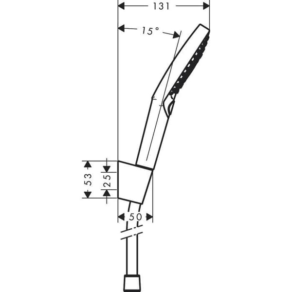 Duschset - Hansgrohe - Raindance Select S - 3 strålar - Flexibel 160 cm - Krom
