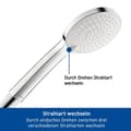 Miniatyrbild 4 av 4: Duschslang - handduschhållare - Duravit duschmunstycke - UV0650015010